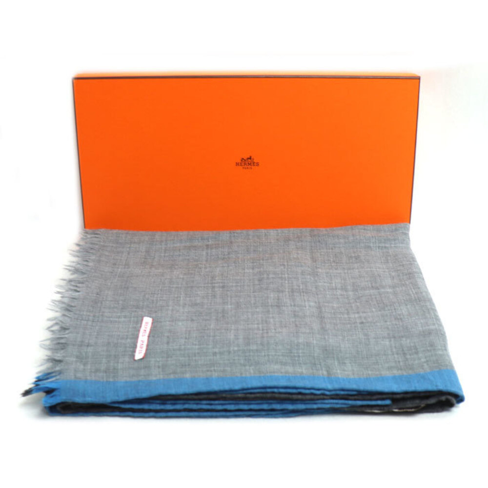 HERMES Authentic Gray Scarf - Picture 5 of 5